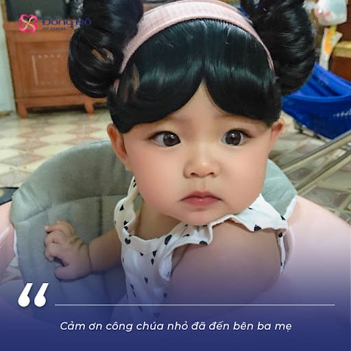 Cô công chúa đáng yêu đã đến với gia đình