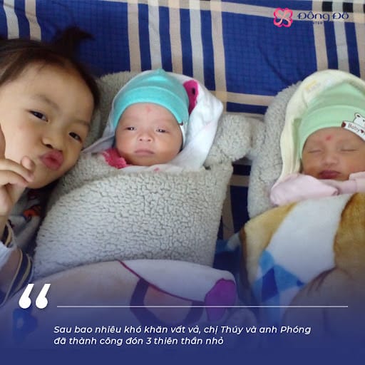 Hai lần tin tưởng vào Đông Đô IVF Center, chị Thúy đều thành công đón con yêu