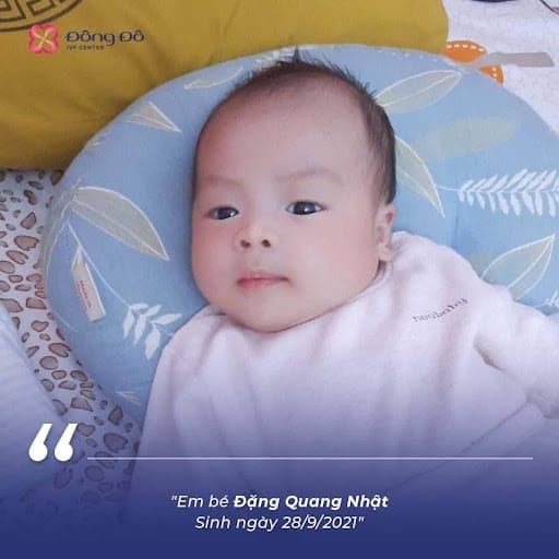 Em bé Đặng Quang Nhật là thành quả của phôi ngày 3 duy nhất.