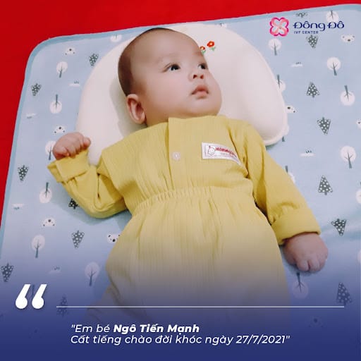 Em bé Tiến Mạnh chính là niềm tự hào không gì tả hết của gia đình chị Hương