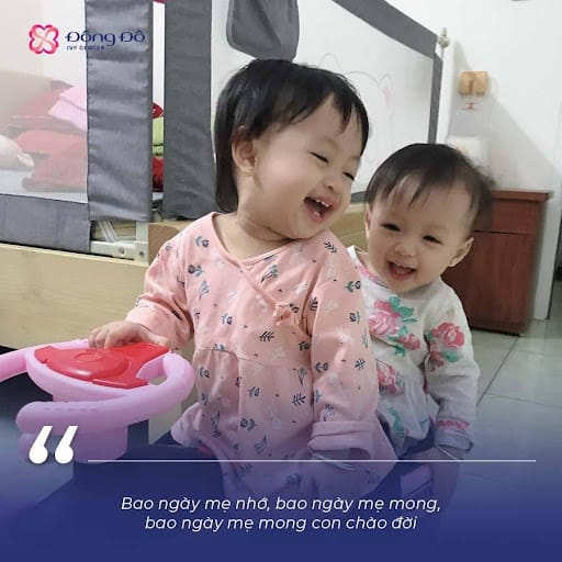 Sau 9 tháng 10 ngày, hai cô công chúa nhỏ chính thức đến bên mẹ Bích Vân.
