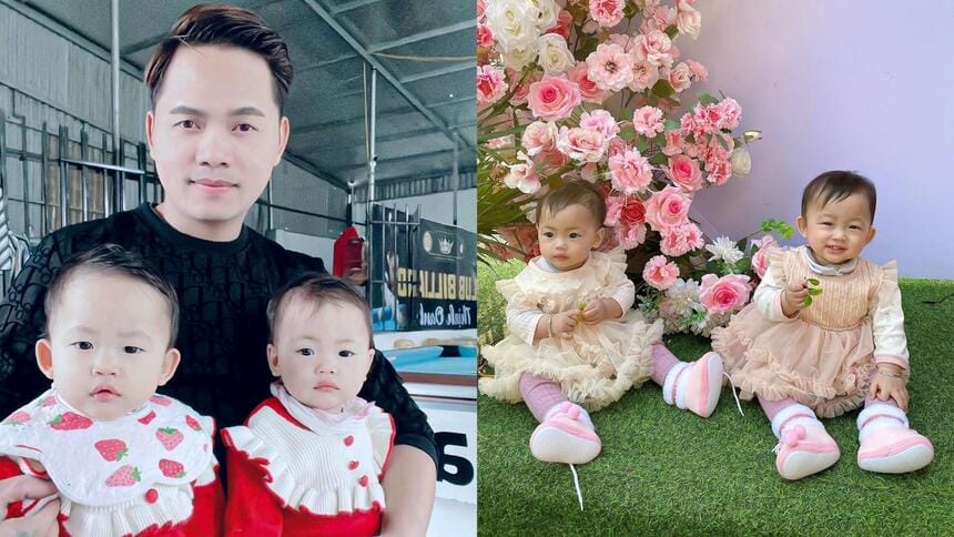 Thành quả của IVF và MicroTESE đã giúp anh Thịnh có hai em bé song sinh