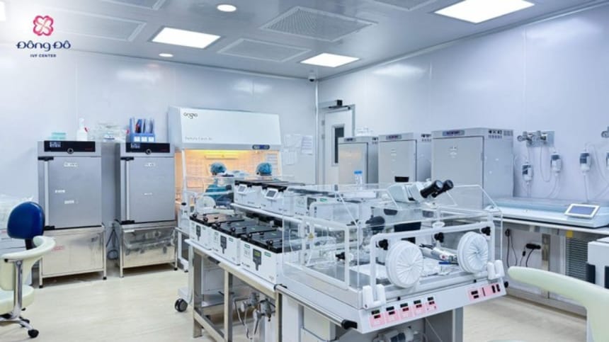 Hệ thống máy móc trong phòng Labo của Đông Đô IVF Center
