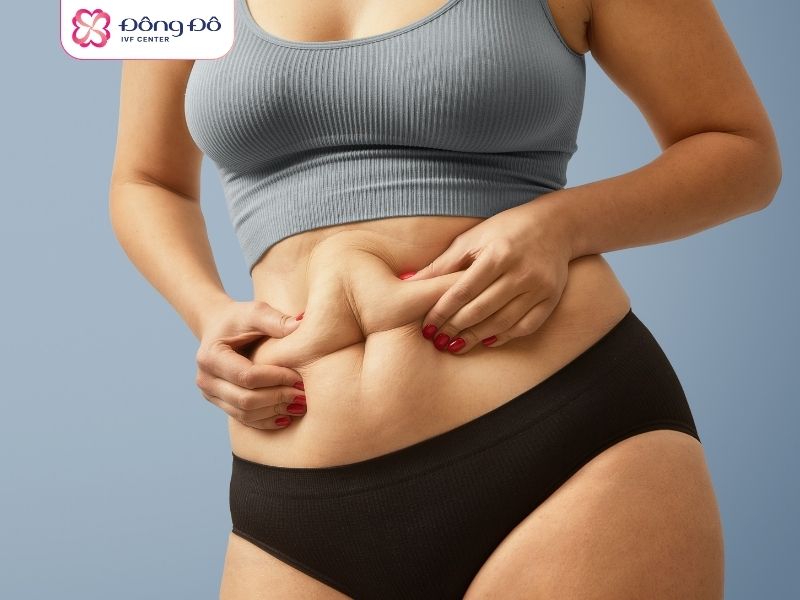 Mẹ có thể bị tăng cân nhẹ so sự tăng mạnh về hormone