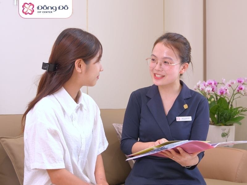 Đội ngũ trợ lý bác sĩ của Đông Đô IVF Center luôn túc trực 24/24, sẵn sàng giải đáp và tư vấn cho khách hàng trước khi tới khám