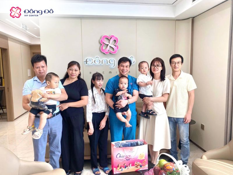 Đông Đô IVF Center tự hào là đơn vị có tỷ lệ điều trị IVF thành công cao nhất Miền Bắc với hơn 80% các gia đình đón con yêu khỏe mạnh