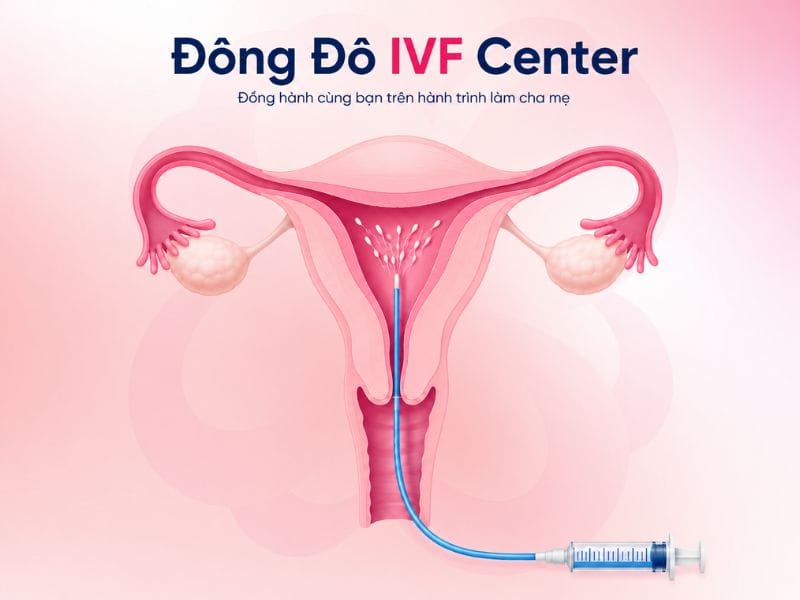 Hình minh họa thụ tinh nhân tạo IUI