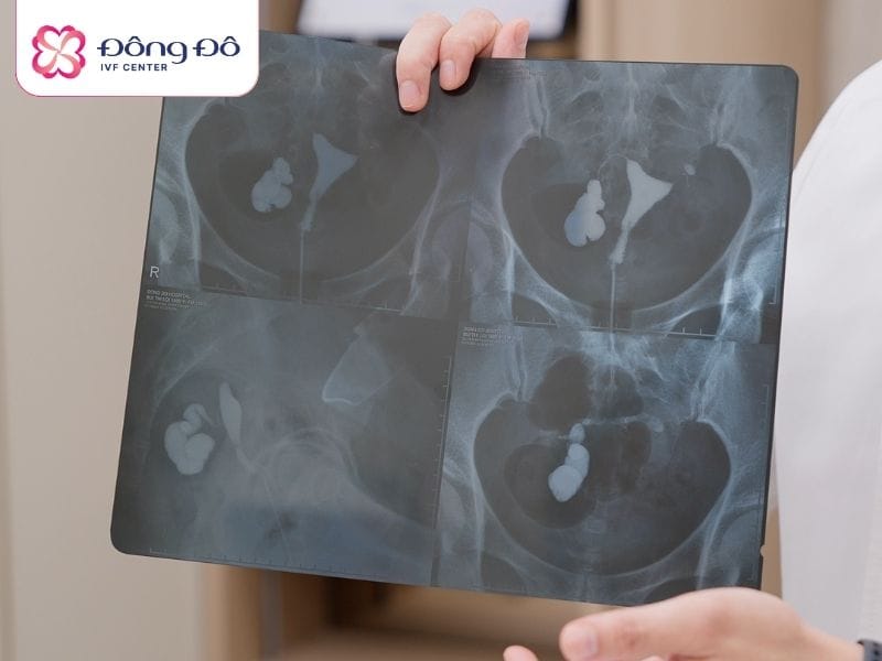 Hình ảnh chụp tử cung vòi trứng của bệnh nhân tại Đông Đô IVF Center