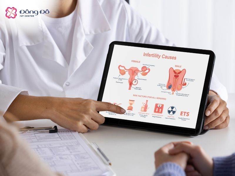 Bác sĩ hiếm muộn giúp bệnh nhân xác định nguyên nhân hiếm muộn và đưa ra phác đồ điều trị phù hợp với thể trạng bệnh nhân