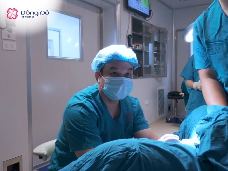 Các bác sĩ trực tiếp tham gia vào quá trình chọc hút noãn và chuyển phôi