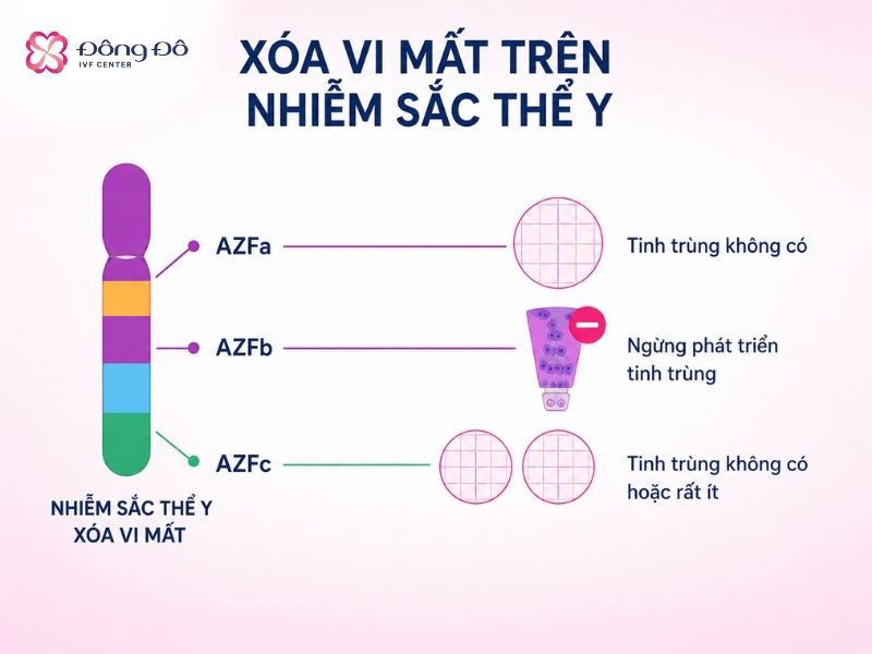 Xét nghiệm AZF phát hiện tổn thương vi mất đoạn trên nhiễm sắc thể Y - ảnh hưởng trực tiếp đến sức khỏe sinh sản nam giới