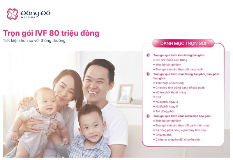Trọn gói IVF 80 Triệu giúp các gia đình cân bằng kinh tế trước khi điều trị