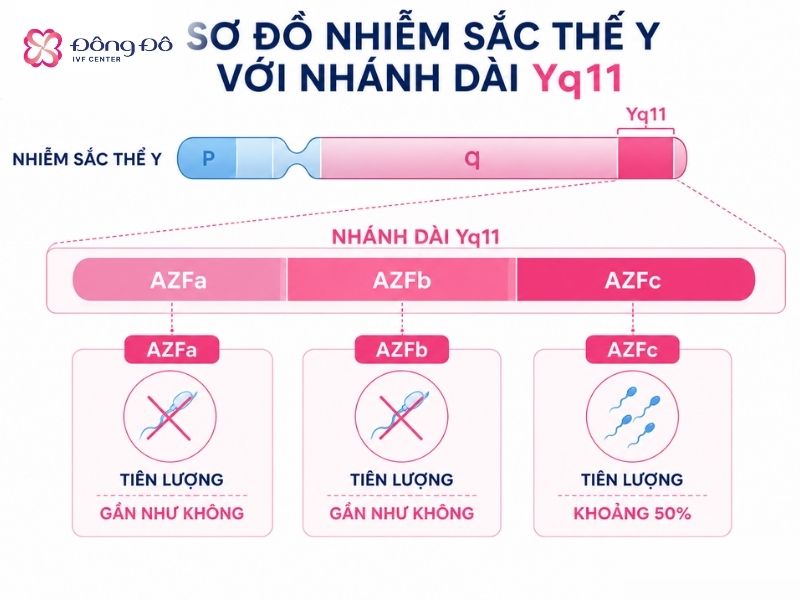 Mất đoạn AZF chiếm 2% trong số các ca vô sinh nam